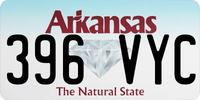 AR license plate 396VYC