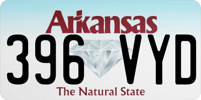 AR license plate 396VYD
