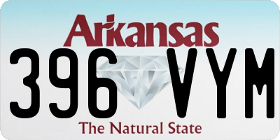 AR license plate 396VYM