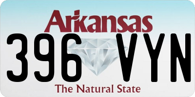 AR license plate 396VYN
