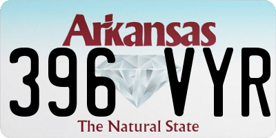 AR license plate 396VYR