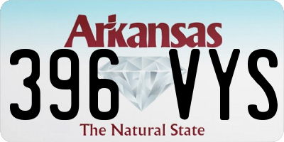 AR license plate 396VYS