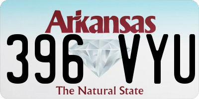 AR license plate 396VYU
