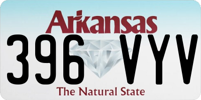 AR license plate 396VYV