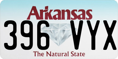 AR license plate 396VYX