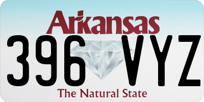 AR license plate 396VYZ