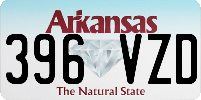 AR license plate 396VZD