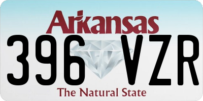 AR license plate 396VZR