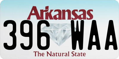 AR license plate 396WAA