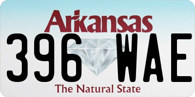 AR license plate 396WAE