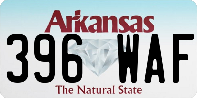 AR license plate 396WAF