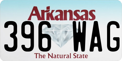 AR license plate 396WAG