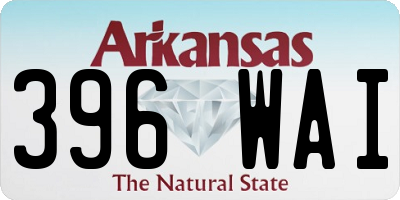 AR license plate 396WAI