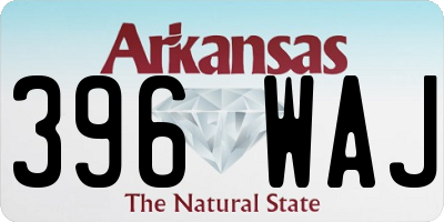 AR license plate 396WAJ
