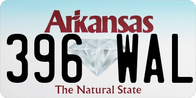 AR license plate 396WAL
