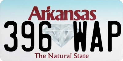 AR license plate 396WAP