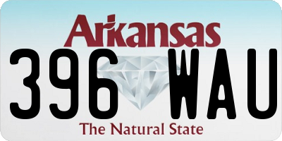 AR license plate 396WAU