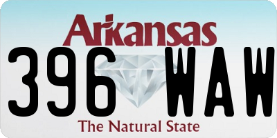 AR license plate 396WAW