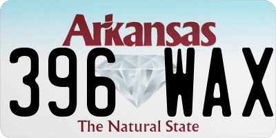 AR license plate 396WAX