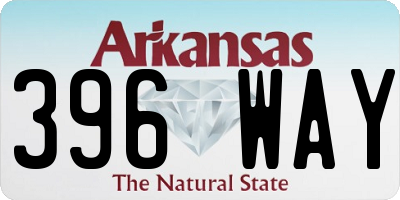 AR license plate 396WAY