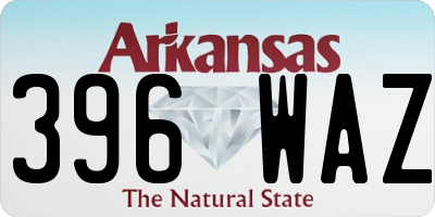 AR license plate 396WAZ