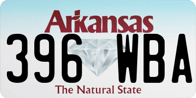 AR license plate 396WBA