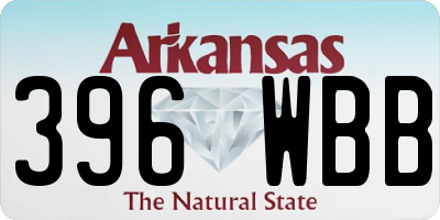 AR license plate 396WBB