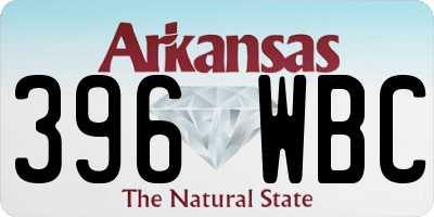 AR license plate 396WBC