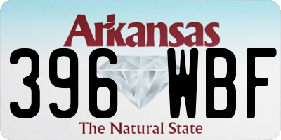 AR license plate 396WBF
