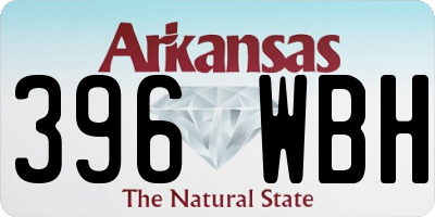 AR license plate 396WBH