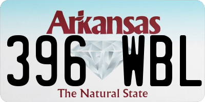 AR license plate 396WBL