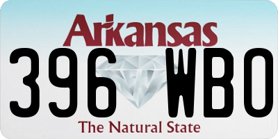 AR license plate 396WBO