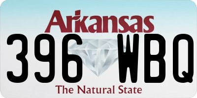 AR license plate 396WBQ