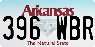 AR license plate 396WBR