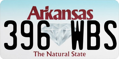 AR license plate 396WBS