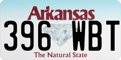 AR license plate 396WBT