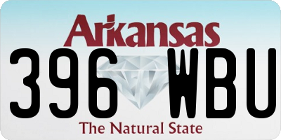 AR license plate 396WBU