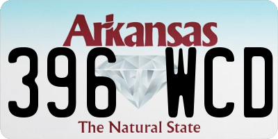 AR license plate 396WCD