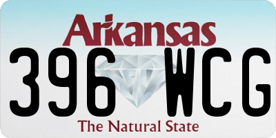 AR license plate 396WCG