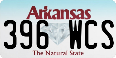 AR license plate 396WCS