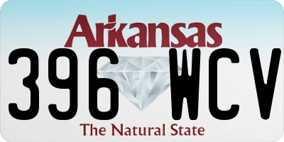 AR license plate 396WCV