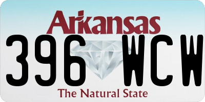 AR license plate 396WCW