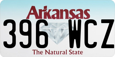 AR license plate 396WCZ