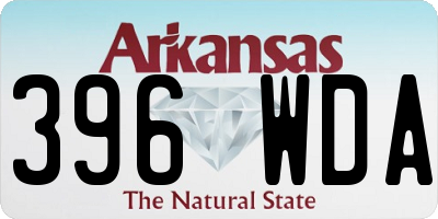 AR license plate 396WDA