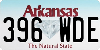 AR license plate 396WDE