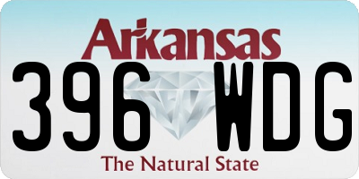 AR license plate 396WDG