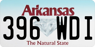 AR license plate 396WDI