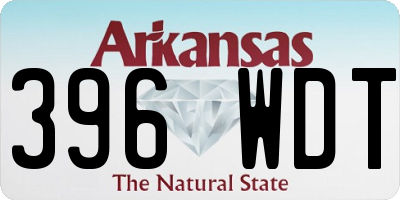 AR license plate 396WDT