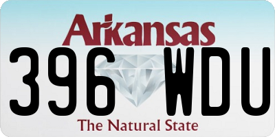 AR license plate 396WDU
