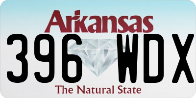 AR license plate 396WDX